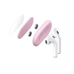 AirDockz - Magnetic Holder For Airpods (Color: Pink) -Elektronicawinkel airdockz magnetic holder for airpods color pink 2