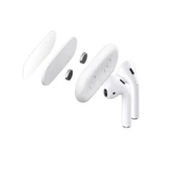 AirDockz - Magnetic Holder For Airpods (Color: White) -Elektronicawinkel airdockz magnetic holder for airpods color white 3