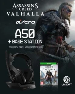 ASTRO - A50 Wireless + Base Station For Xbox S,X/PC - GEN4 & Assassin’s Creed: Valhalla XB1 - Bundle