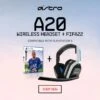 ​ASTRO Gaming A20 Wireless Headset PS5/PS4/PC/Mac - White/Blue​ + FIFA 22 Game Bundle