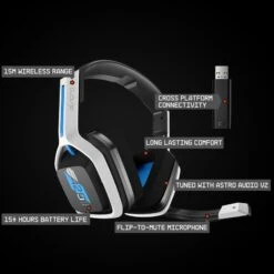 ASTRO Gaming A20 Wireless Headset PS5/PS4/PC/Mac - White/Blue + FIFA 22 Game Bundle 9 ASTRO Gaming A20 Wireless Headset PS5/PS4/PC/Mac - White/Blue + FIFA 22 Game Bundle -Elektronicawinkel astro gaming a20 wireless headset ps5 ps4 pc mac white blue fifa 22 game bundle 3