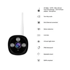 Hombli - Smart Outdoor Camera White -Elektronicawinkel hombli smart outdoor camera white 3