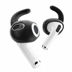 KeyBudz - EarBuddyz - Ear Hooks For Airpods 3 (Color: Black) -Elektronicawinkel keybudz earbuddyz ear hooks for airpods 3 color black 4