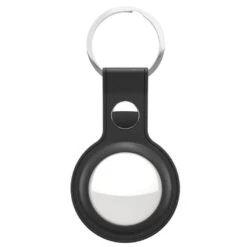 Keybudz -Leather Keyring For AirTag (Color: Black) -Elektronicawinkel keybudz leather keyring for airtag color black 3