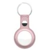 Keybudz -Leather Keyring For AirTag (Color: Pink)