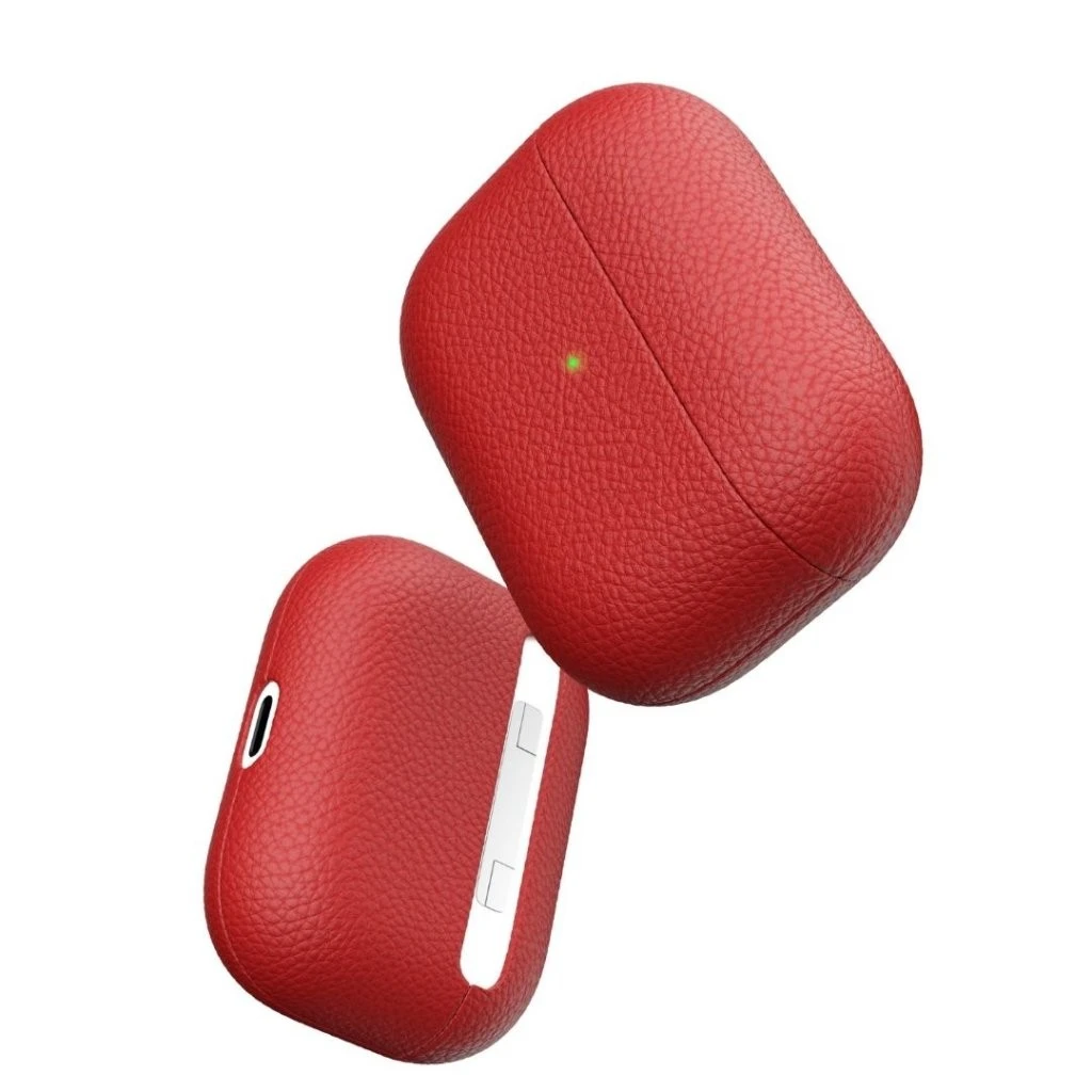 KeyBudz - PodSkinz Artisan Series Leather Case - Handcrafted Leather Case For Your Airpods Pro (Color: Red) 3 KeyBudz - PodSkinz Artisan Series Leather Case - Handcrafted Leather Case For Your Airpods Pro (Color: Red) - Afbeelding 3