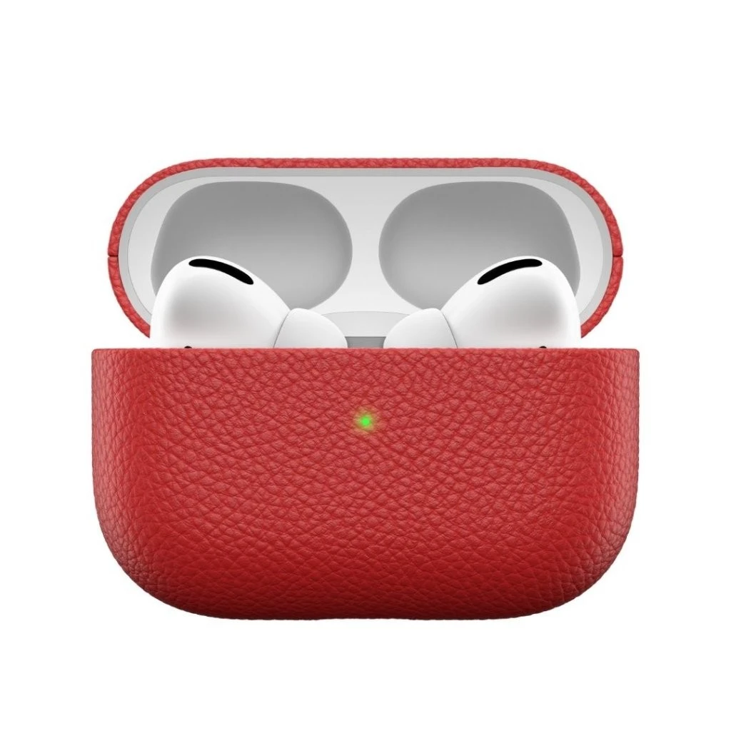 KeyBudz - PodSkinz Artisan Series Leather Case - Handcrafted Leather Case For Your Airpods Pro (Color: Red) 4 KeyBudz - PodSkinz Artisan Series Leather Case - Handcrafted Leather Case For Your Airpods Pro (Color: Red) - Afbeelding 4