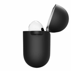 KeyBudz - PodSkinz HyBridShell Series Keychain Case - Premium Hard Shell Triple Layer Case For Your Airpods 3 (Color: Black) -Elektronicawinkel keybudz podskinz hybridshell series keychain case premium hard shell triple layer case for your airpods 3 color black 7