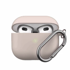 KeyBudz - PodSkinz HyBridShell Series Keychain Case - Premium Hard Shell Triple Layer Case For Your Airpods 3 (Color: Pastel Pink) -Elektronicawinkel keybudz podskinz hybridshell series keychain case premium hard shell triple layer case for your airpods 3 color pastel pink 4