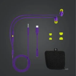 Logitech - G333 In-ear Gaming Headphones Purple -Elektronicawinkel logitech g333 in ear gaming headphones purple 3