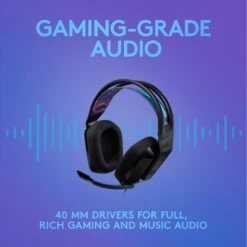 Logitech - G335 Wired Gaming Headset - BLACK -Elektronicawinkel logitech g335 wired gaming headset black 2