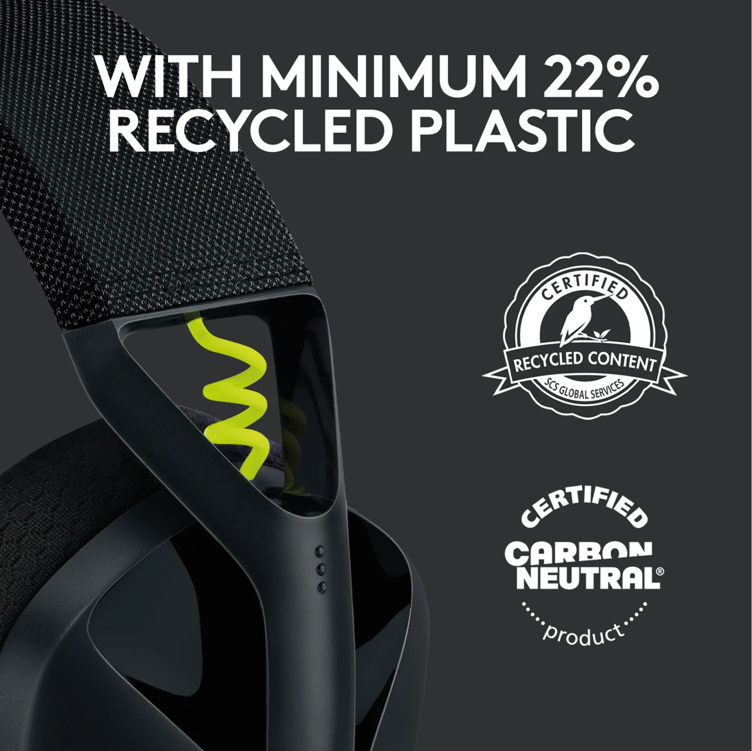 Logitech - G435 Lightspeed Wireless Gaming Headset - Black 6 Logitech - G435 Lightspeed Wireless Gaming Headset - Black - Afbeelding 6