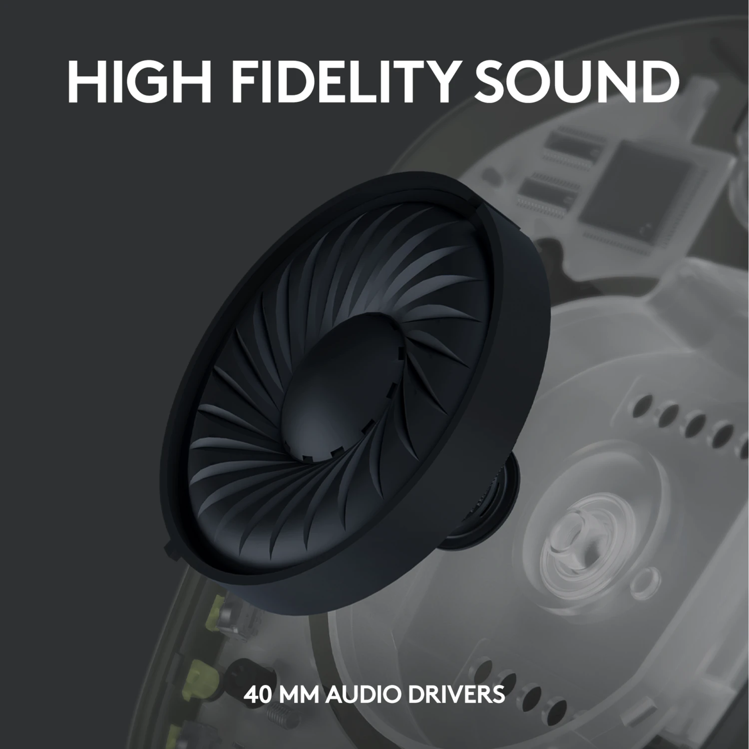 Logitech - G435 Lightspeed Wireless Gaming Headset - Black 9 Logitech - G435 Lightspeed Wireless Gaming Headset - Black - Afbeelding 9