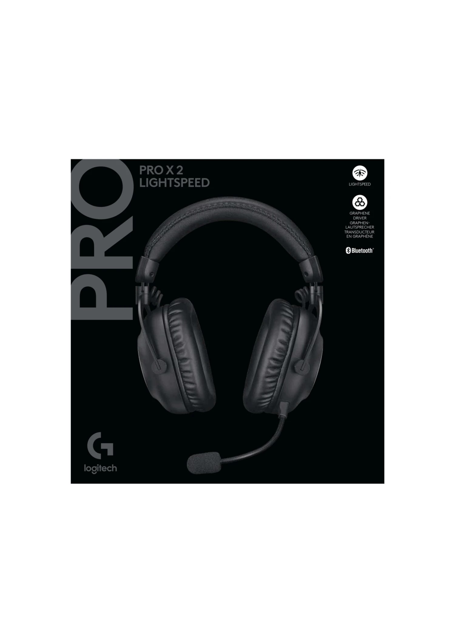 Logitech - PRO X 2 LIGHTSPEED Wireless Gaming Headset, Black 6 Logitech - PRO X 2 LIGHTSPEED Wireless Gaming Headset, Black - Afbeelding 6