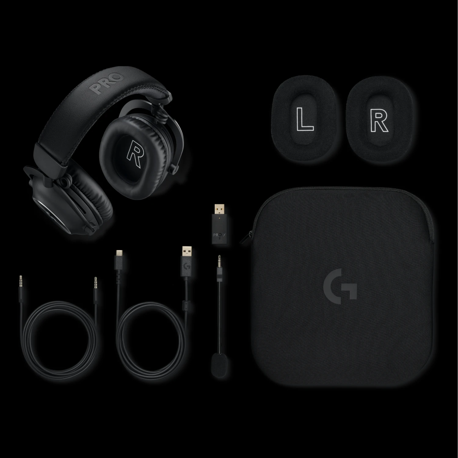 Logitech - PRO X 2 LIGHTSPEED Wireless Gaming Headset, Black 7 Logitech - PRO X 2 LIGHTSPEED Wireless Gaming Headset, Black - Afbeelding 7