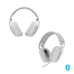 Logitech - Zone Vibe 100 Lightweight Wireless Over Ear Headphones - Noise Canceling Microphone - OFF WHITE -Elektronicawinkel logitech zone vibe 100 lightweight wireless over ear headphones noise canceling microphone off white 5
