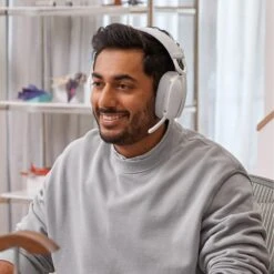 Logitech - Zone Vibe 100 Lightweight Wireless Over Ear Headphones - Noise Canceling Microphone - OFF WHITE -Elektronicawinkel logitech zone vibe 100 lightweight wireless over ear headphones noise canceling microphone off white 7