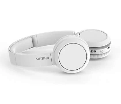 Philips Audio - On-ear Wireless Headphones - White 4 Philips Audio - On-ear Wireless Headphones - White - Afbeelding 4