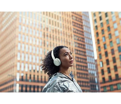 Philips Audio - On-ear Wireless Headphones - White 8 Philips Audio - On-ear Wireless Headphones - White - Afbeelding 8
