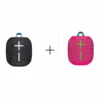 Ultimate Ears - 2 X WONDERBOOM 3 - Active Black + Hyper Pink - Bundle