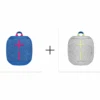 Ultimate Ears - 2 XWONDERBOOM 3 - Joyous Brights Grey + Performance Blue - Bundle